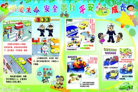 幼儿园安全展板