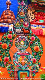 轮王七政宝酥油花