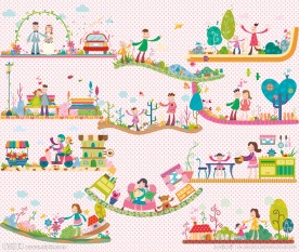 卡通情侣插画