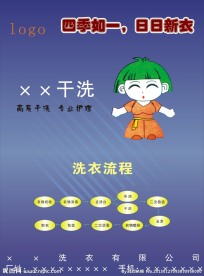 洗衣店宣传单