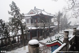 济南千佛山雪景