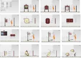 小区标识 标牌 指示牌