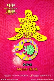 蛇年春节海报