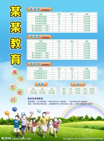 青少年培训宣传单