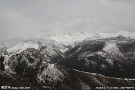 山上 雪景