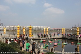 岳池东湖游廊