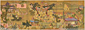 清 吕焕成 汉宫春晓图 国画
