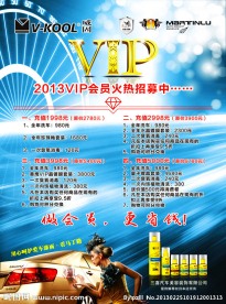 VIP会员招募海报