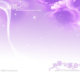 浪漫典雅婚纱背景模板