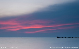 夕阳海港