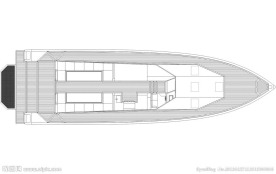 游艇 游轮 手绘矢量模型