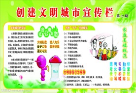 文明城市 宣传栏