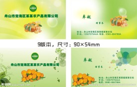 名片模板 矢量花名片