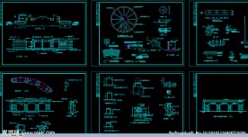 小区规划 某花园环境工程竣工图