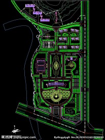 小区规划 某行政中心修建性规划