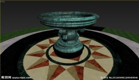 欧式青铜喷泉3d模型