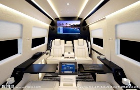 奔驰斯宾特豪华商务车内饰