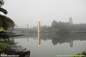 千灯湖公园一角