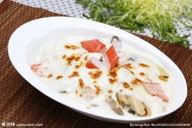芝士焗海鲜饭
