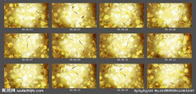 金色粒子飘带