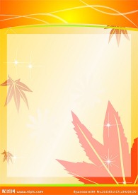 枫叶展板背景底纹