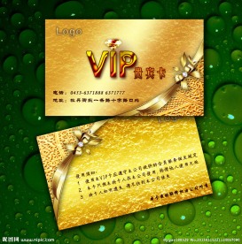 VIP卡模版素材图片