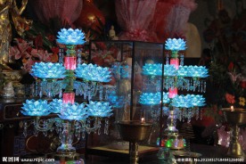 莲花彩灯
