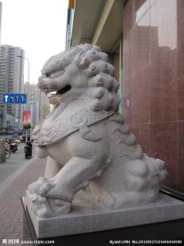 石狮子经典雕塑