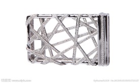 银色错条型皮带扣