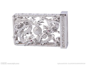 钻石双龙皮带扣