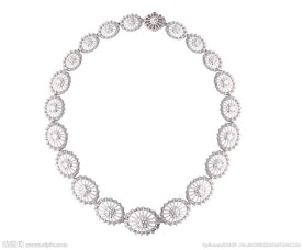 圆形钻石项链