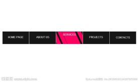 黑色导航红色按钮