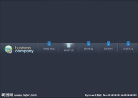 依次排列展开导航条