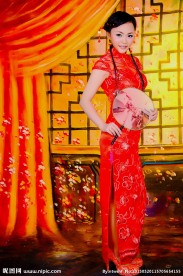 人物素材 旗袍韵