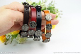 复古时尚潮流真皮手链