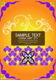 中国风时尚纹饰模版
