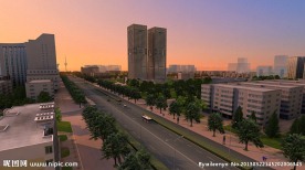 黄昏大场景模型含材质