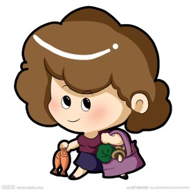 Q版美女插图