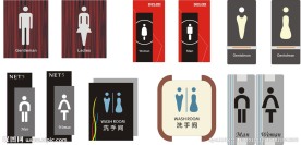 洗手间导视牌
