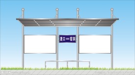 候车亭效果图