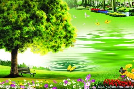 春天绿色背景