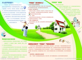 平安宝贝三折页
