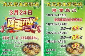 野生菌传单