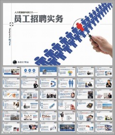招聘会报告PPT模板