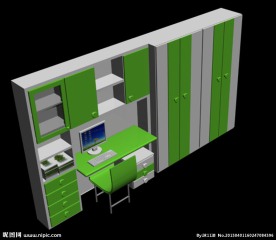 3DMAX电脑柜模型