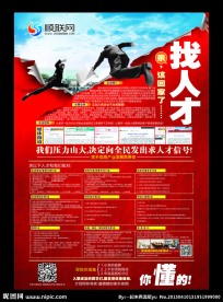 找人才 招聘海报