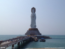 三亚南山寺三面海观音
