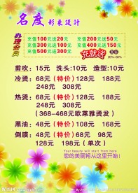 理发店海报