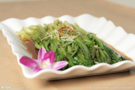 白灼油麦菜