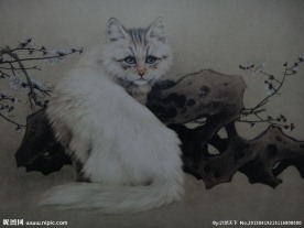 工笔国画猫